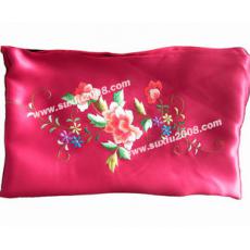 苏绣围巾牡丹款_精品苏绣_真丝纯手工刺绣围巾